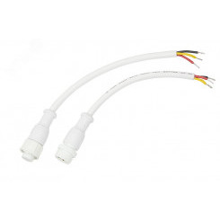 Соединительный кабель (3pin) герметичный (IP67) 3х0.5кв мм  белый