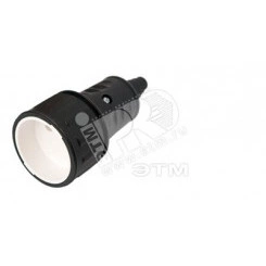 Розетка одинарная каучук переносная без защитных крышек 1х16А Розетка одинарная каучук переносная без защитных крышек 1х16А