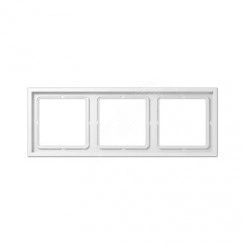 Рамка 3-я для горизонтальной/вертикальной установки (для устройств и накладок серии LS990 в монтажный адаптер) Серия- LS ZERO Материал- термопласт (ударопрочный) блестящий Цвет- белый Рамка 3-я для горизонтальной/вертикальной установки (для устройств и накладок серии LS990 в монтажный адаптер) Серия- LS ZERO Материал- термопласт (ударопрочный) блестящий Цвет- белый