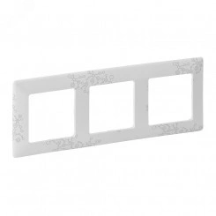 Valena LIFE Рамка 3 поста Эл грей универсальная Valena LIFE Рамка 3 поста Эл грей универсальная