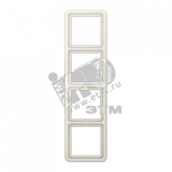 Рамка 4 поста универсальная слоновая кость Рамка 4 поста универсальная слоновая кость