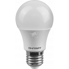 Лампа светодиодная LED 10вт Е27 теплый ОНЛАЙТ