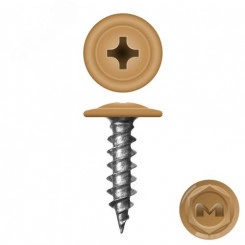 Саморез металл/металл 4.2х19 пресс-шайба острый RAL1011 Саморез металл/металл 4.2х19 пресс-шайба острый RAL1011