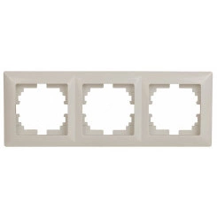 Рамка на 3 поста, СУ, Solo, сл.кость, 4-503-02
