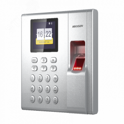 Терминал доступа со встроенными считывателями Mifare карт и отпечатков пальцев DS-K1T8003MF