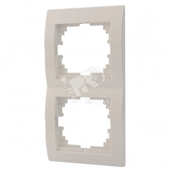 DERIY Рамка х2 верт. белый