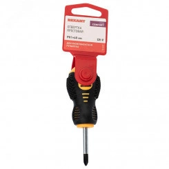 Отвертка крестовая PH1х40 мм, двухкомпонентная рукоятка Отвертка крестовая PH1х40 мм, двухкомпонентная рукоятка