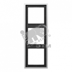 Рамка 3-я для горизонтальной/вертикальной установки  Серия- LS990  Материал- металл  Цвет- алюминий