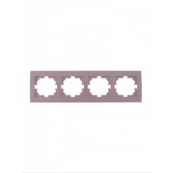 Рамка RAIN 4-ая горизонтальная бронза матовая