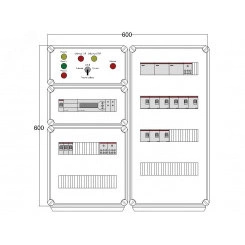 Щит управления электрообогревом DEVIbox HS 9x3400 D850 (в комплекте с терморегулятором) Щит управления электрообогревом DEVIbox HS 9x3400 D850 (в комплекте с терморегулятором)