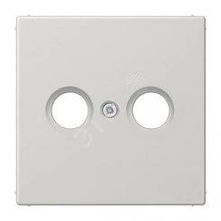 Накладка для телевизионной розетки (TV-FM)  Серия LS990  Материал- термопласт  Цвет- светло-серый