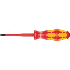 Отвертка диэлектрическая крестовая 165 iS PZ VDE с зауженным рабочим концом PZ 1 x 80 мм Отвертка диэлектрическая крестовая 165 iS PZ VDE с зауженным рабочим концом PZ 1 x 80 мм