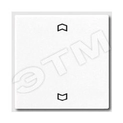 Клавиша для одинарной кнопки BCU  белая