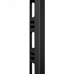 Органайзер кабельный вертикальный в шкаф 47U, металлический, цвет черный (RAL 9004)