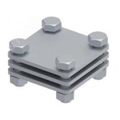 Соединитель с промежуточной пластиной для параллельного и перпендикулярного соединения полосы до 30 мм. Материал - горячеоцинкованная сталь. Соединитель с промежуточной пластиной для параллельного и перпендикулярного соединения полосы до 30 мм. Материал - горячеоцинкованная сталь.