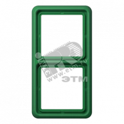 Рамка 2 поста универсальная зеленая