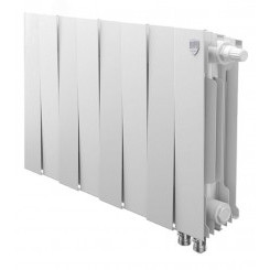 Радиатор биметаллический секционный 300/100/8 боковое подключение цвет Bianco Traffico