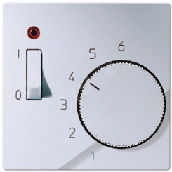 Накладка для регулятора температуры воздуха помещений  Серия A500  Материал- термопласт  Цвет- алюминий