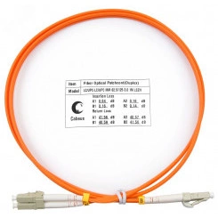 Шнур оптический duplex 1м LC-LC 62,5/125 mm  LSZH FOP-62-LC-LC-1m