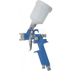 Краскопульт пневматический HVLP для точных работ, c верхним пластиковым бачком 150 мл, 0.8 мм Краскопульт пневматический HVLP для точных работ, c верхним пластиковым бачком 150 мл, 0.8 мм