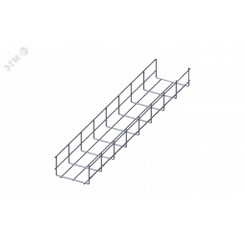 Лоток проволочный прямой усиленный диаметр проволоки 5 мм  ППУ5.150.85.3000.10.0