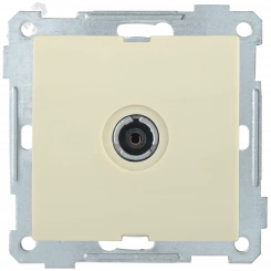 РТВ10-0-Б Розетка TV проходная BOLERO кремовый IEK
