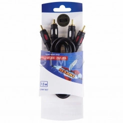 Шнур 2RCA - 2RCA, 1.5 м, GOLD