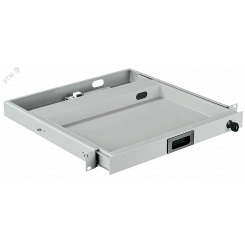 Полка выдвижная клавиатурная 19д 1U 400мм серая ITK by ZPAS