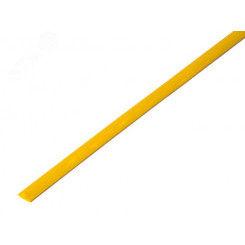 Термоусаживаемая трубка 4,0 2,0 мм, желтая, упаковка 50 шт. по 1 м