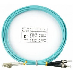 Шнур оптический duplex 3м LC-ST 50/125 mm OM3 LSZH FOP-50-LC-ST-3m