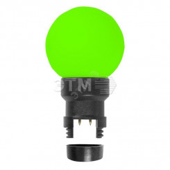 Лампа шар профессиональная 6 LED для белт-лайта, цвет: Зелёный, ?45мм, зелёная колба