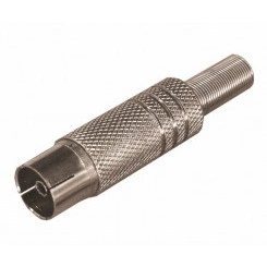 Разъем гнездо TV никель c пружиной PROCONNECT