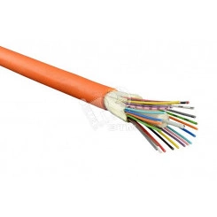 Кабель волоконно-оптический 50/125 (OM3) многомодовый 16 волокон плотное буферное покрытие (tight buffer) для внутренней прокладки LSZH голубой (aqua) Кабель волоконно-оптический 50/125 (OM3) многомодовый 16 волокон плотное буферное покрытие (tight buffer) для внутренней прокладки LSZH голубой (aqua)