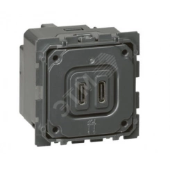 Celiane.Зарядное устройство с двумя USB-разьемами тип C-тип С 240В/5В 3000мА.