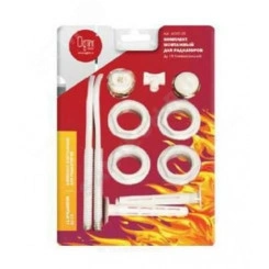 Комплект монтажный 3/4' для алюминиевых и биметаллических радиаторов 11 предметов (в блистере)