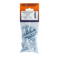 Шуруп по бетону HEX 7,5x40 TX40 оцинкованный (12 шт.) Шуруп по бетону HEX 7,5x40 TX40 оцинкованный (12 шт.)