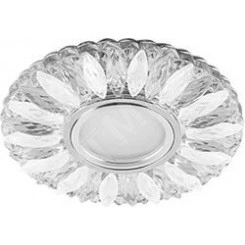 Светильник ИВО-50w G5.3 со светодиодной подсветкой 4000К хром с прозрачным-матовым стеклом Светильник ИВО-50w G5.3 со светодиодной подсветкой 4000К хром с прозрачным-матовым стеклом