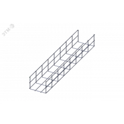 Лоток проволочный прямой усиленный диаметр проволоки 5 мм  ППУ5.150.105.3000.10.0