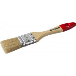 Кисть плоская ''УНИВЕРСАЛ-МАСТЕР'', натуральная щетина, деревянная ручка, 38мм