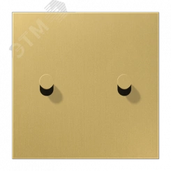 Плата центральная, 1 пост, 2 тумблера, конус, металл, латунь classic, LS1912