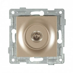 Ugra Розетка антенная, одинарная, скрытая установка. шампань Ugra Розетка антенная, одинарная, скрытая установка. шампань