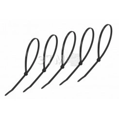 Хомут-стяжкa нeйлонoвая 400x4,8 мм, черная, упаковка 25 шт