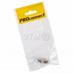 Переходник антенный, (штекер F - гнездо TV) PROconnect