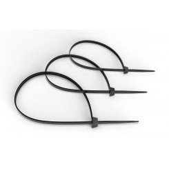 Стяжка нейлоновая неоткрывающаяся, безгалогенная (halogen free), 300x3.6мм, черная (100 шт)