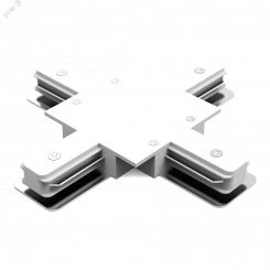 Коннектор однофазный для встраиваемых трековых шинопроводов (+) белый Track Gauss Коннектор однофазный для встраиваемых трековых шинопроводов (+) белый Track Gauss