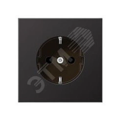 Штепсельная розетка SCHUKO одинарная, с заземлением, с шторками, 16A, 250В (механизм + накладка, без рамки). Серия LS990 Материал- металл Цвет- алюминий дарк Штепсельная розетка SCHUKO одинарная, с заземлением, с шторками, 16A, 250В (механизм + накладка, без рамки). Серия LS990 Материал- металл Цвет- алюминий дарк