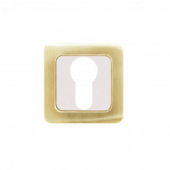 Накладка декоративная (комплект) под цилиндровый механизм замка, АЛЛЮР АРТ ET-S1 SB/PB (4276) золото матовое