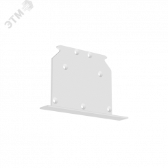 Крышка Universal-Line торц-я глухая ширина15мм белый муар RAL9003 1шт