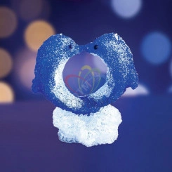 Фигура домашняя светодиодная акриловая Романтичные дельфины 30х2х44 понижающий трансформатор в комплекте Фигура домашняя светодиодная акриловая Романтичные дельфины 30х2х44 понижающий трансформатор в комплекте