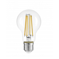 Лампа сетодиодная декоративная LED 8w E27 3000K груша прозрачная филамент 230/50 Jazzway